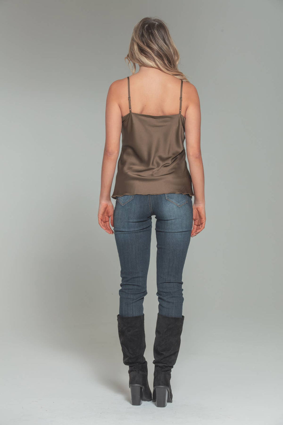 Satin Cami: Purple / L
