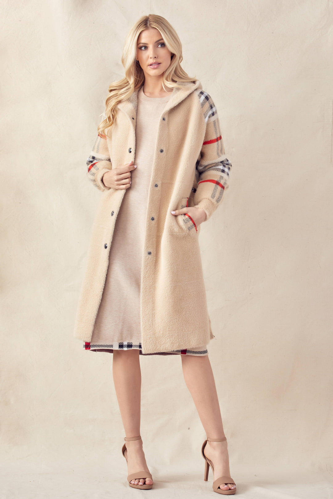 Sonnai Sweater Coat: Grey / XL / 52092