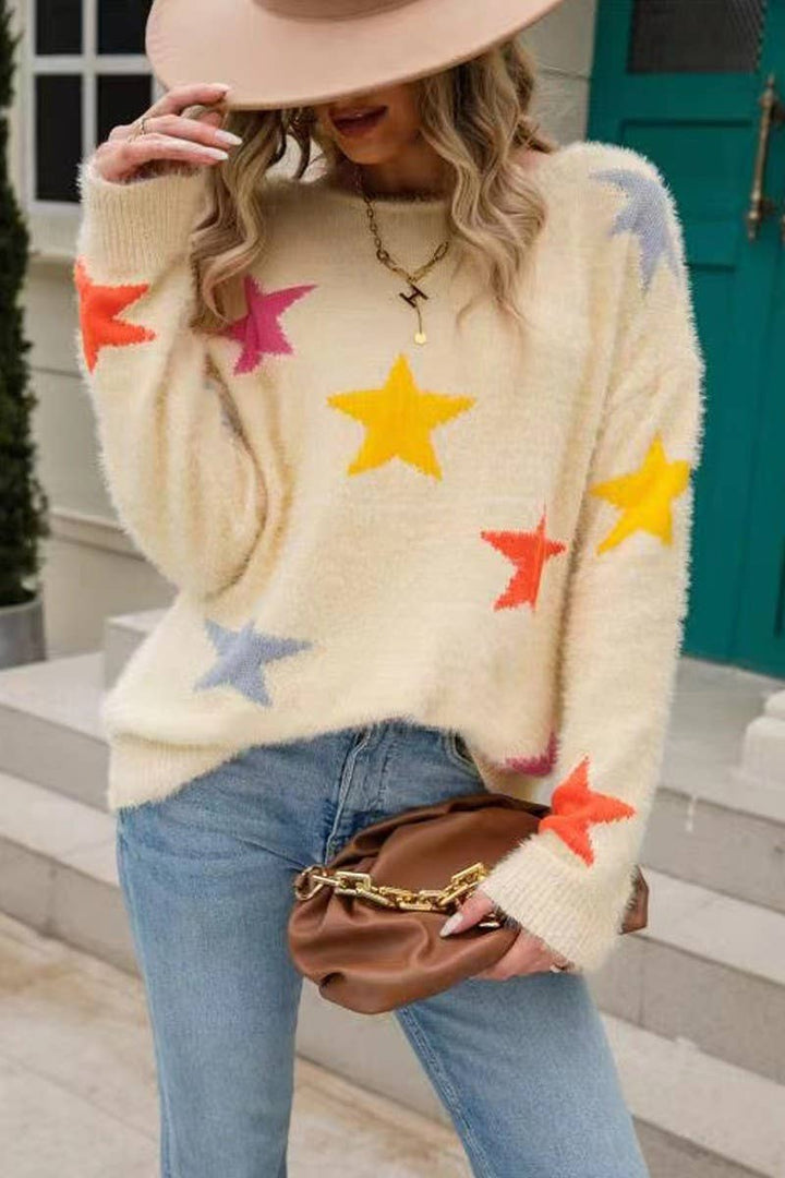 Star Sweater: Cream / S