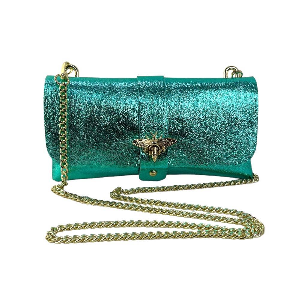 Italian Leather : Olive green