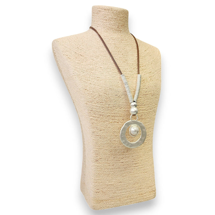 Bijoux Envie Statement Jewelry - Chunky Boho Western Pearl Pendant Necklace | Coastal Cowgirl