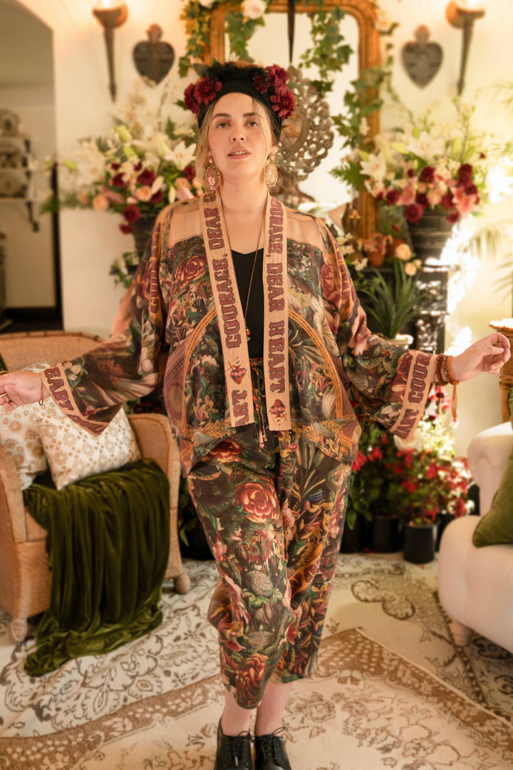 Courage Dear Heart Pixie Crop Kimono