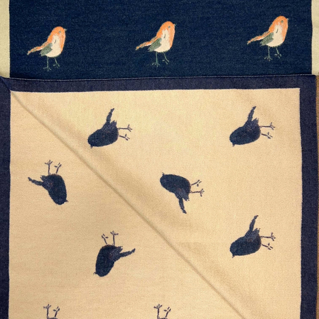 Robin Scarf Cashmere Navy