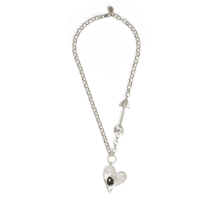 Arrow Heart Pewter Neck - NN3147