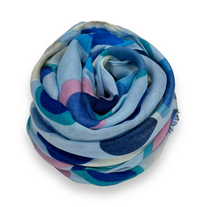 Retro style dots scarf : Beige