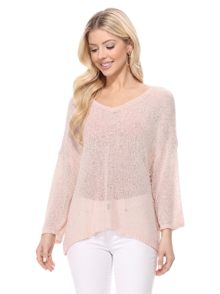 V-Nk Top MK3662: BLUSH / S