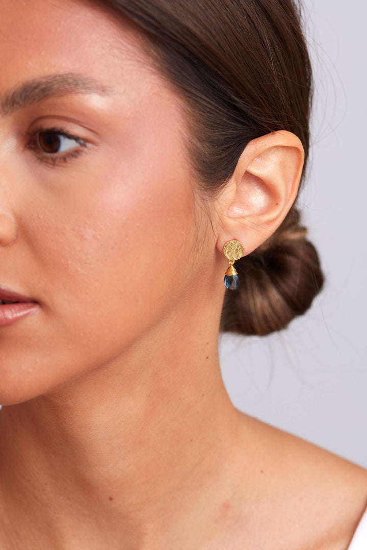 Abigail Earring- Blue Iolite