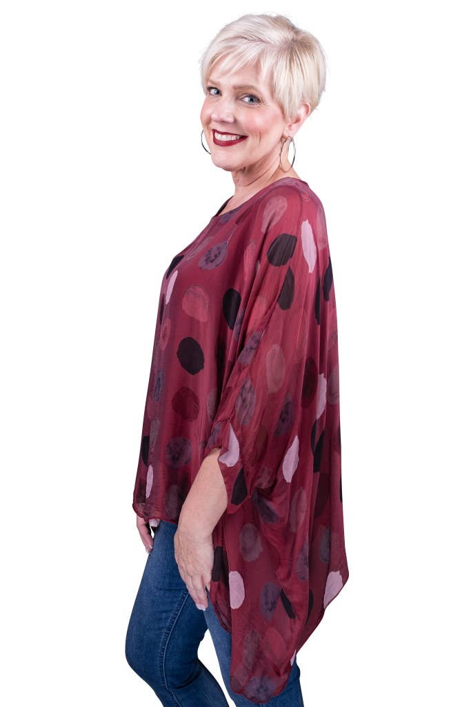 Circle Silk Kaftan (BQ201R):Olive