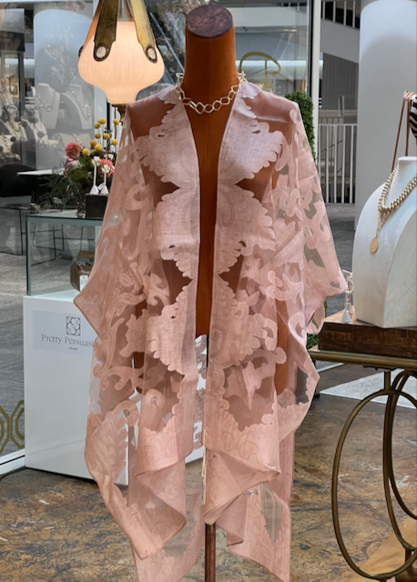 Shanghai Night Ruana Kimono Coverup: 03 S Blue