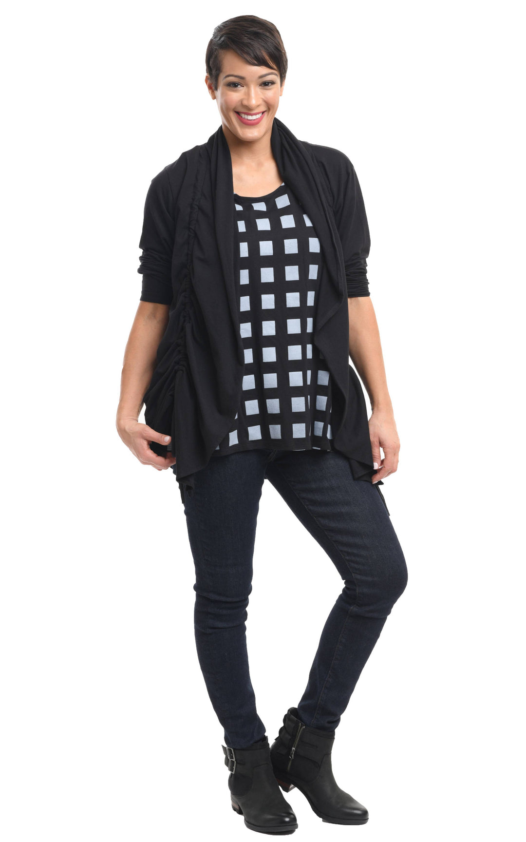 Tulip Clothing - SDM616 Ryder Cardigan in Black*: S