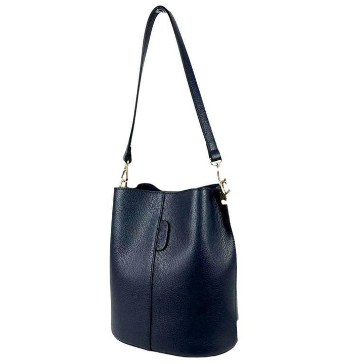 High Quality Italian Leather Shoulder Bag: Yellow
