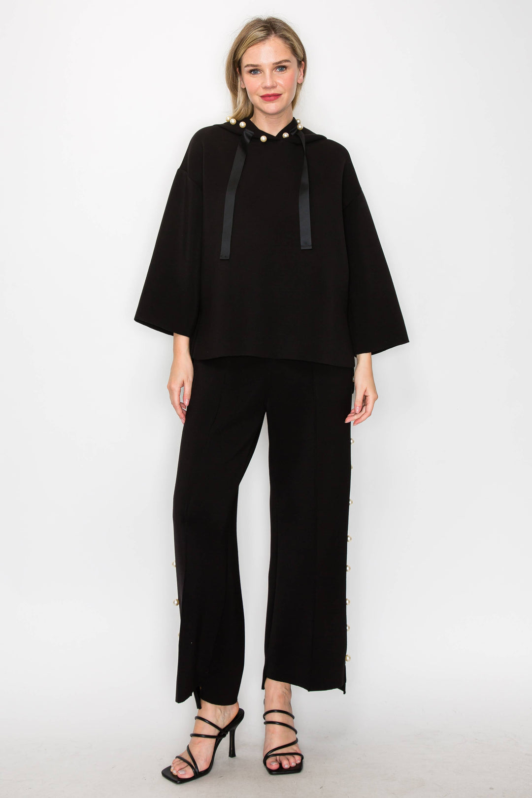 Francine Scuba Pearl Hoodie: Black / XL / 7425FT