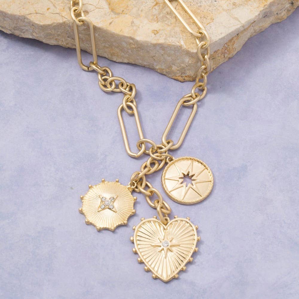 Intricate Heart/Coin Neck