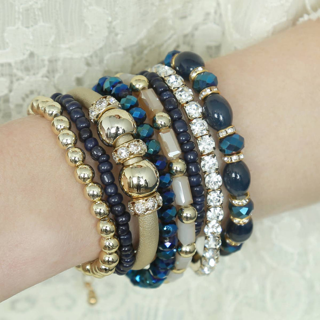 MULTI LINE BRACELET: NATURAL