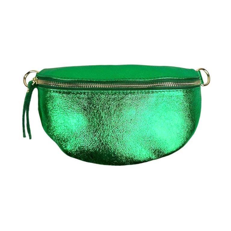 Metallic Leather Waist : Money