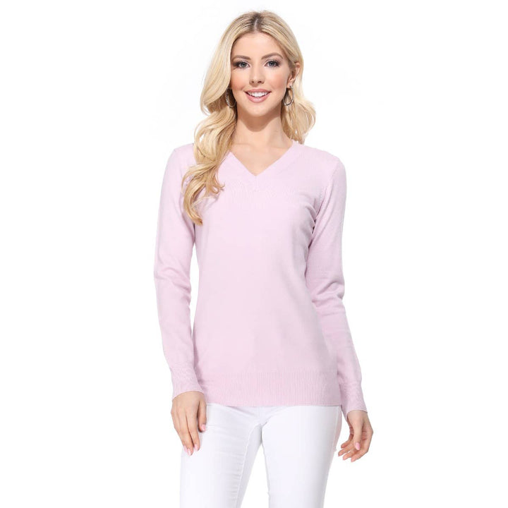 V-Neck Soft Sweater  MK5501: NAVY / S