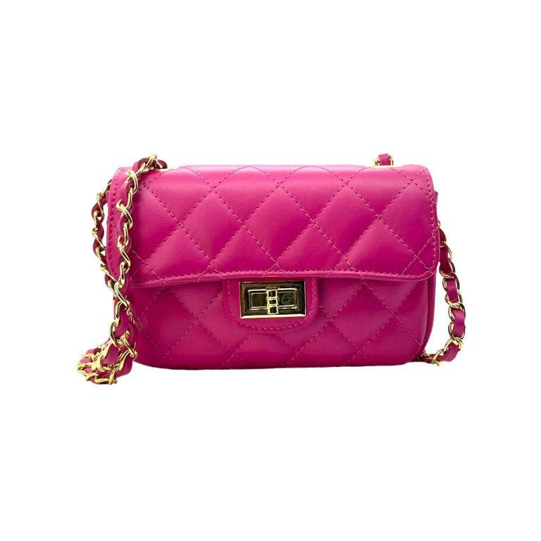 Italian leather Bag: Navy blue