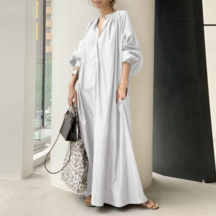 Oversized Dress : KHAKI / S