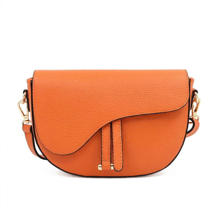Leather Saddle Bag – Made in Italy: Nero