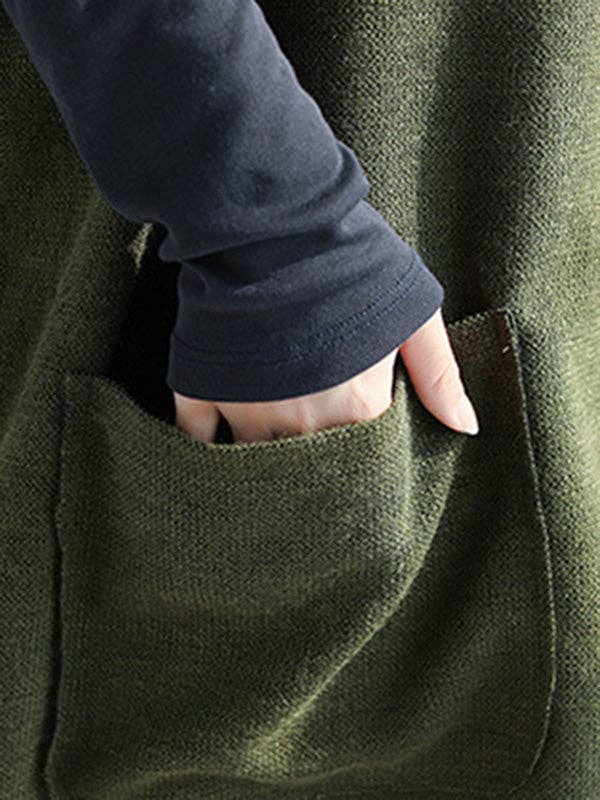Solid Color Pullovers: BLACK / One_size