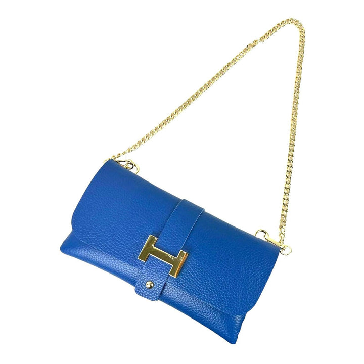 Grain Leather Bag with H: Yellow