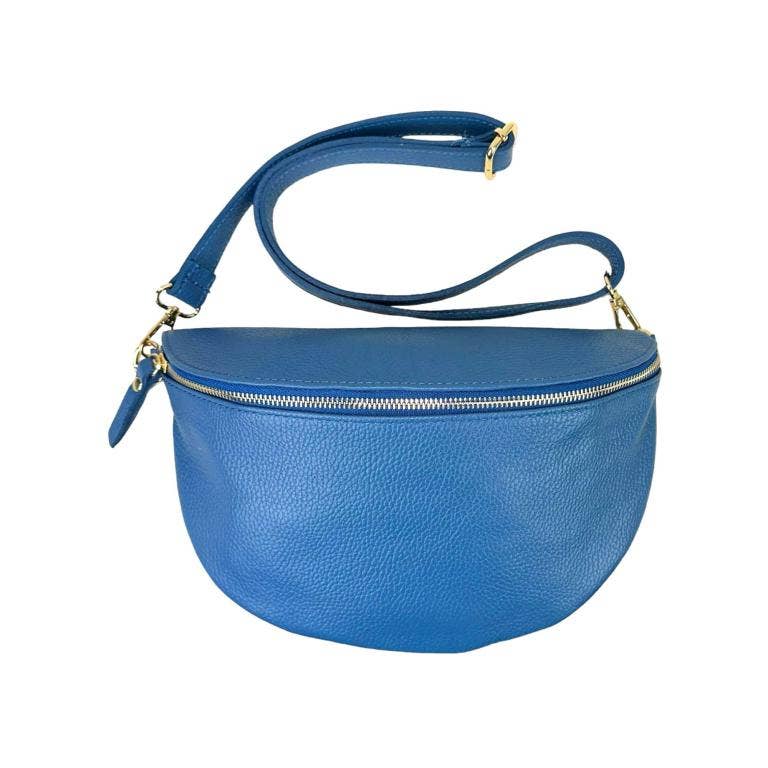 Large Italian Leather Waist Bag