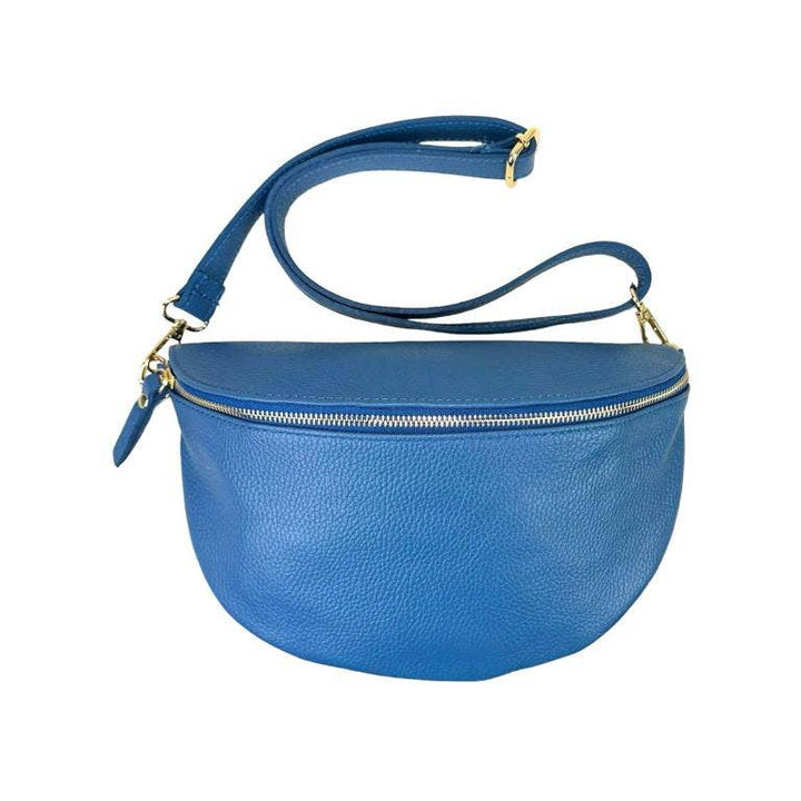 Large Italian Leather Waist Bag