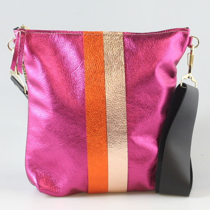 Graham Crossbody: Jet/Silver