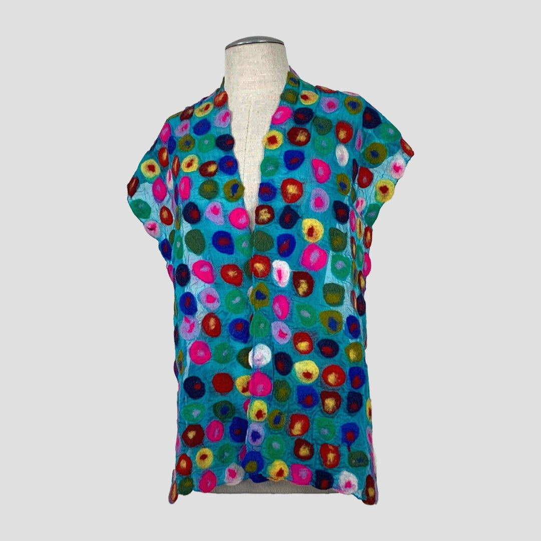 Polka Multi Dot Felt Soft Scarf