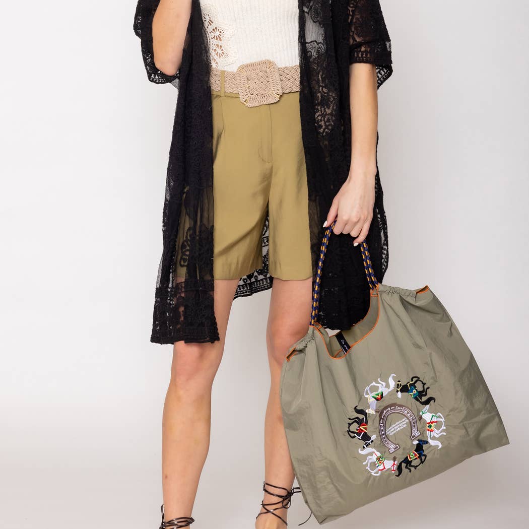 Horse Embroidery  Handbag : BGE