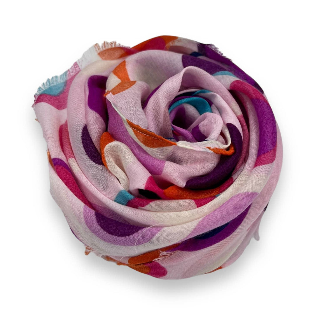 Retro style dots scarf : Beige