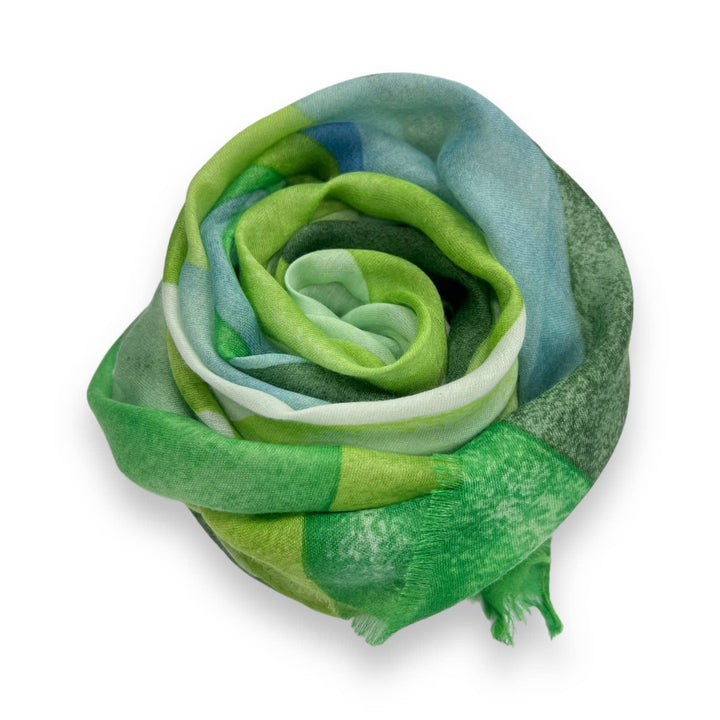 Soft Abstract painting scarf: Beige