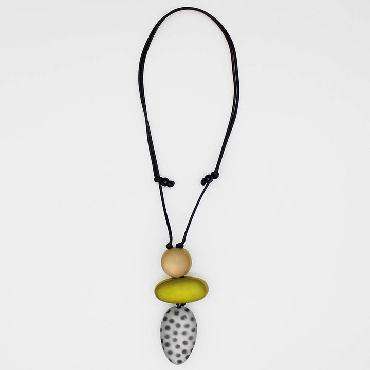 Lime Midori Polka Dot Pendant