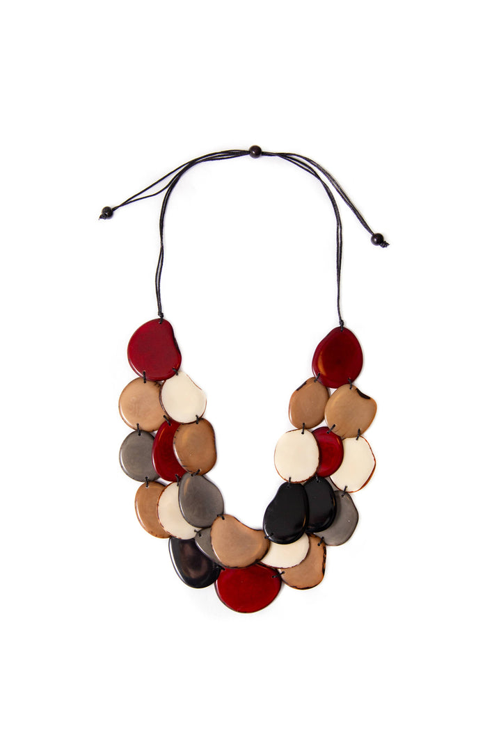 Amigas Necklace: Biscayne Bay/Royal Blue/Onyx Black