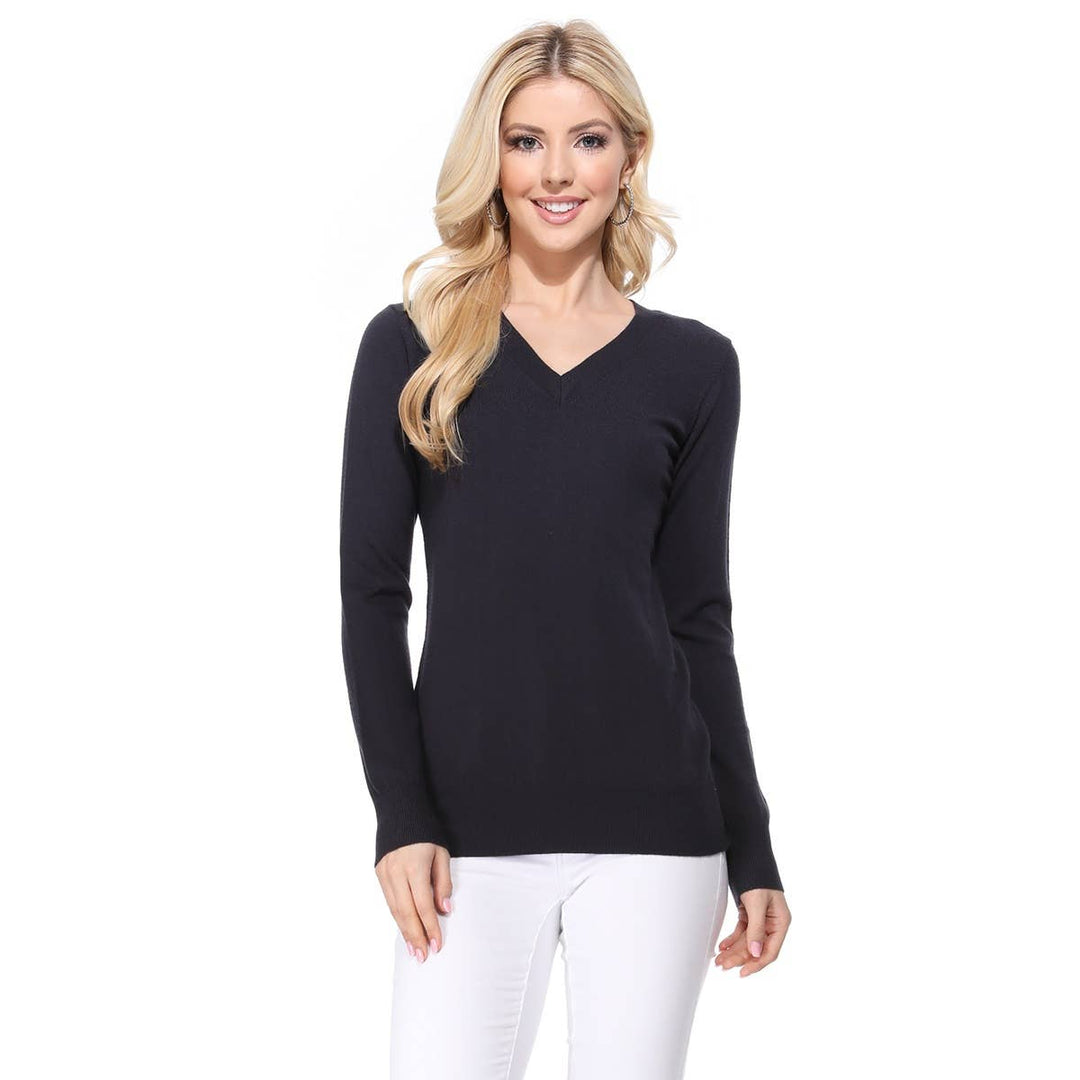 V-Neck Soft Sweater MK5501: NAVY / L