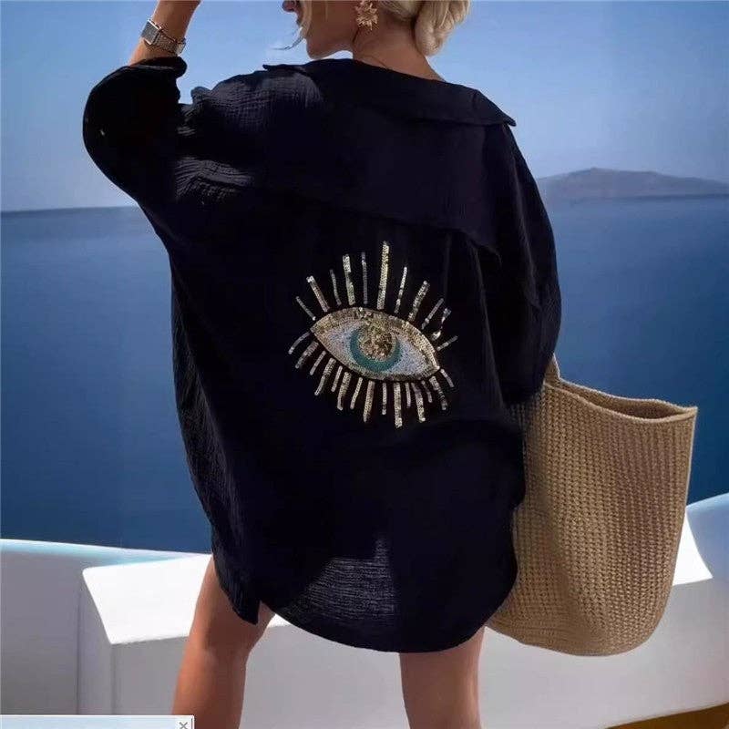 L/S Eye: PEACOCK GREEN / S