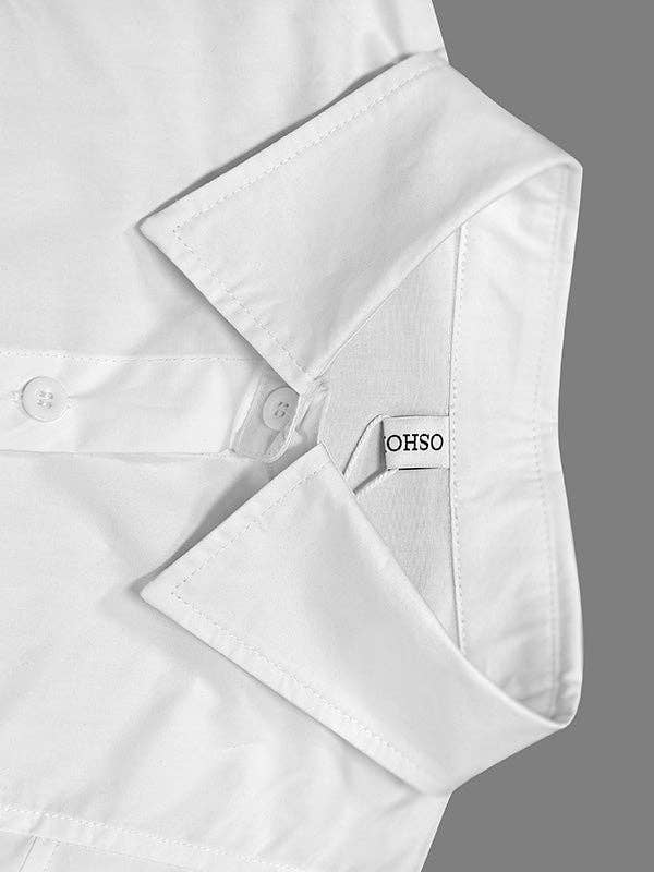 L/S Blouse Cuff: WHITE / XL