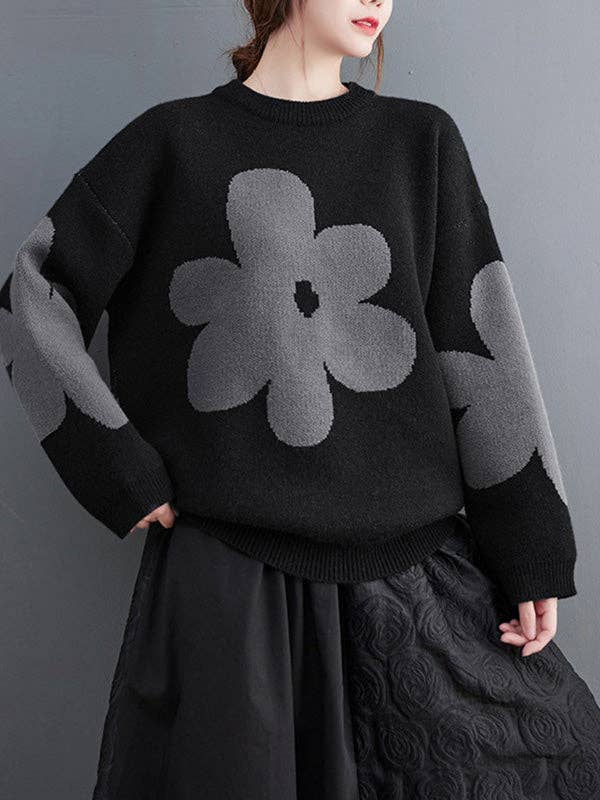l Long Sleeves Loose: GRAY / One_size