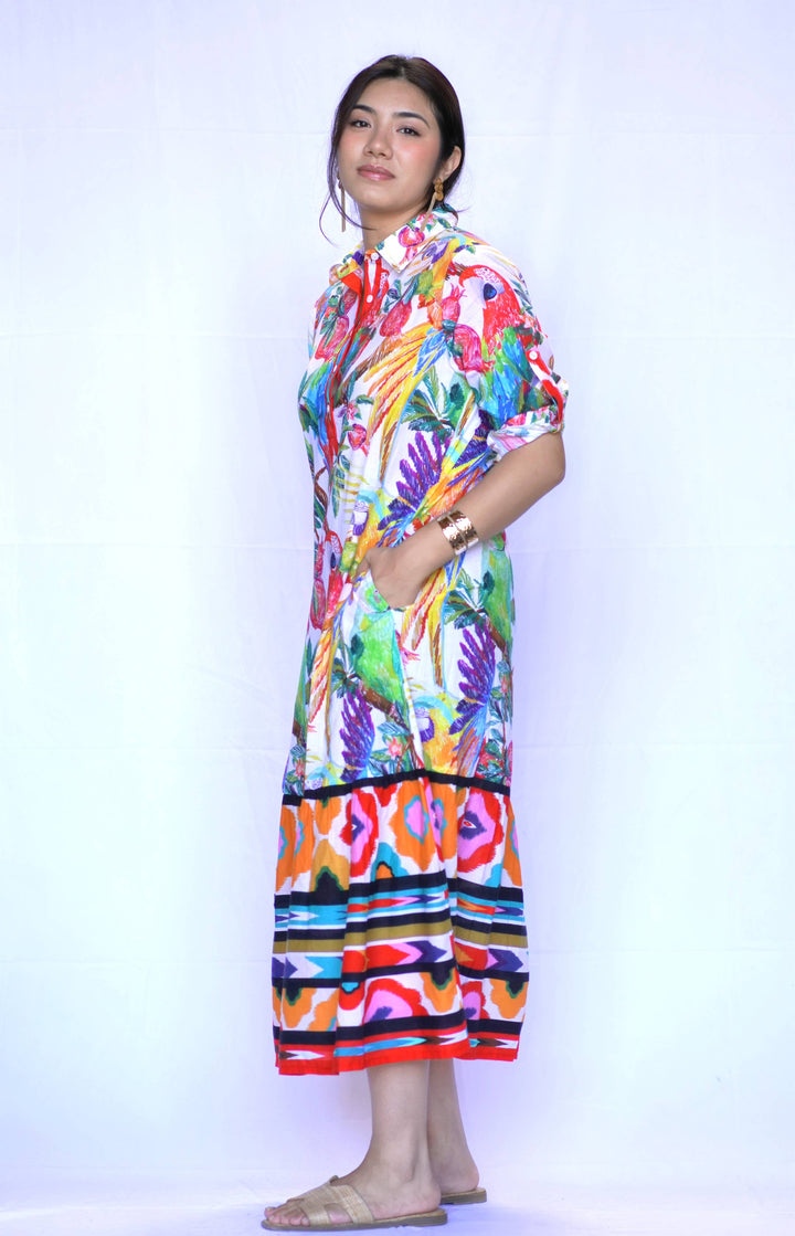 Tropics Dress Multi: Multi / M