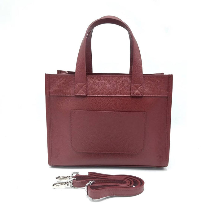Italian leather bag,112442: Blk