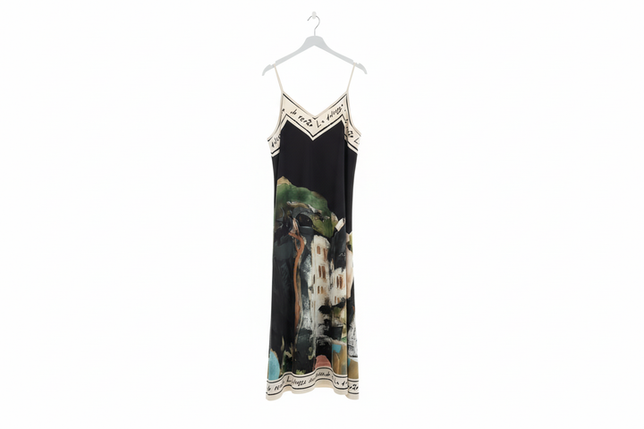 Black Silk Maxi: One size