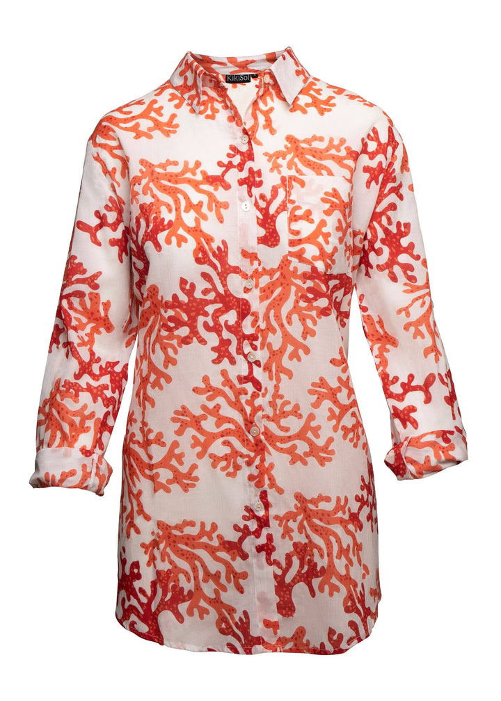 Papayas Coral Shirt: S