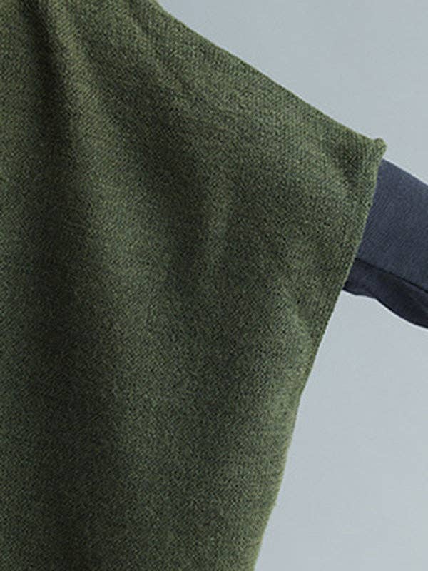 Solid Color Pullovers: BLACK / One_size