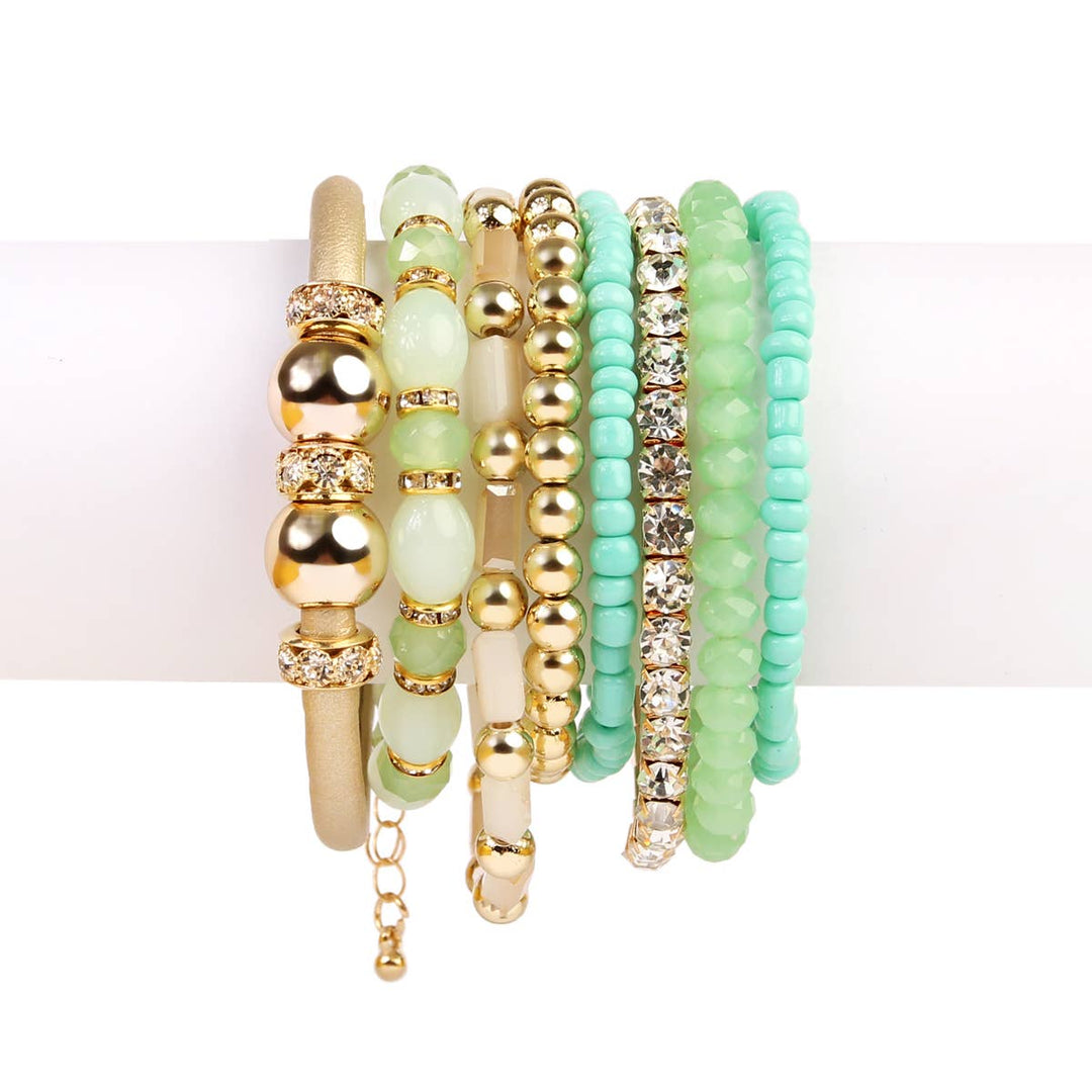 MULTI LINE BRACELET: NATURAL