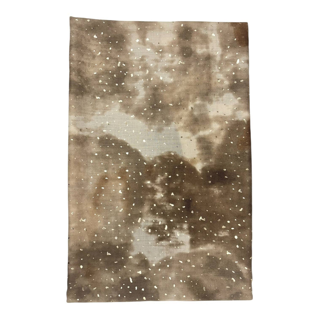 Smoke Marble Mist Scarf: Black