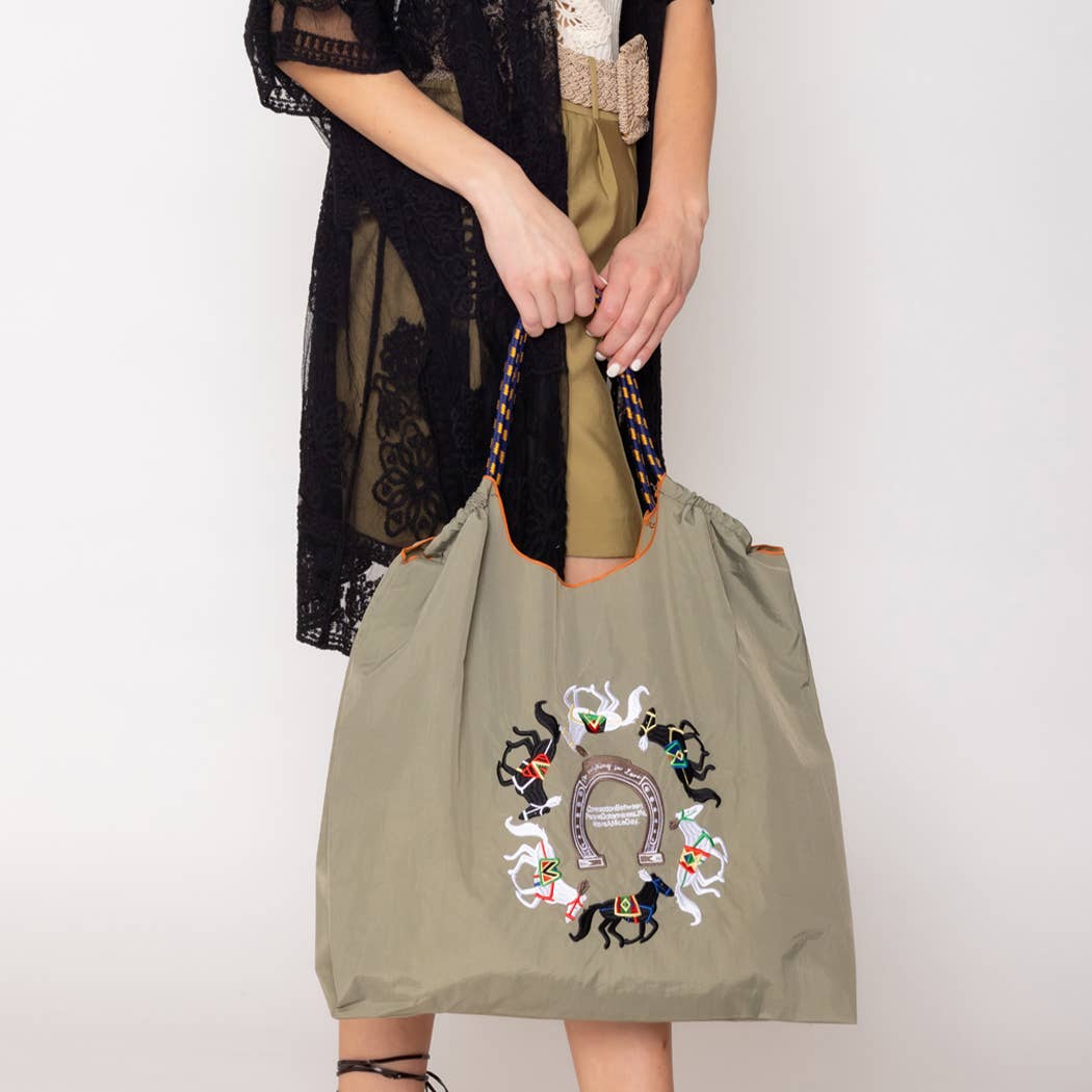 Horse Embroidery Handbag : ORA
