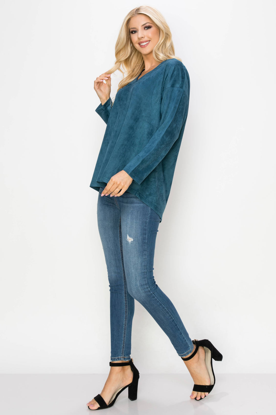 Andrea Suede Top: BERRYWOOD / XS / A5415