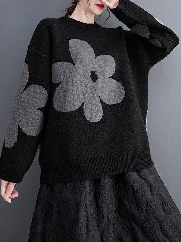 l Long Sleeves Loose: GRAY / One_size