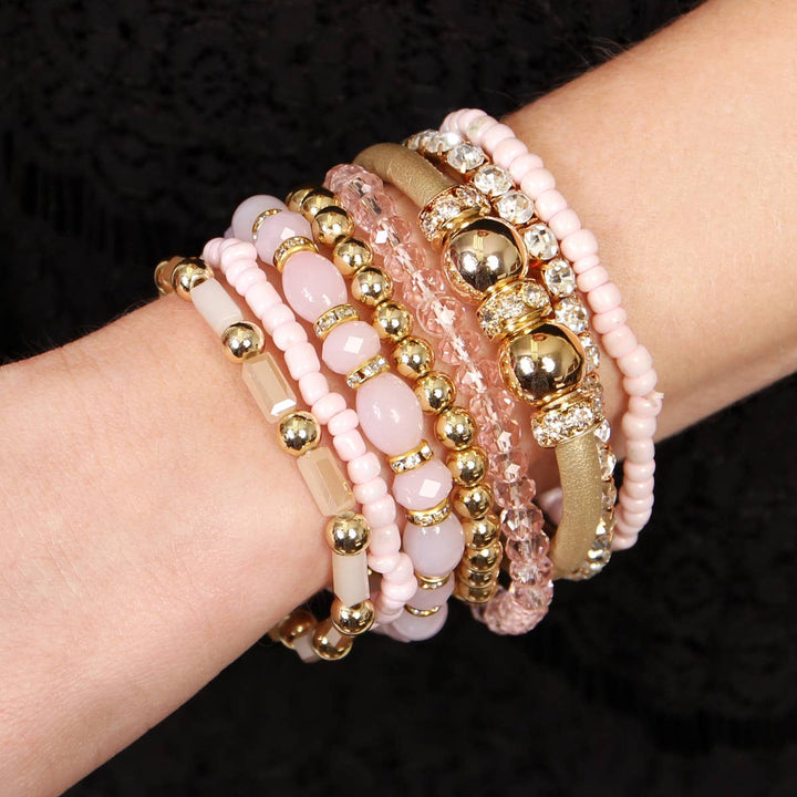 MULTI LINE BRACELET: NATURAL