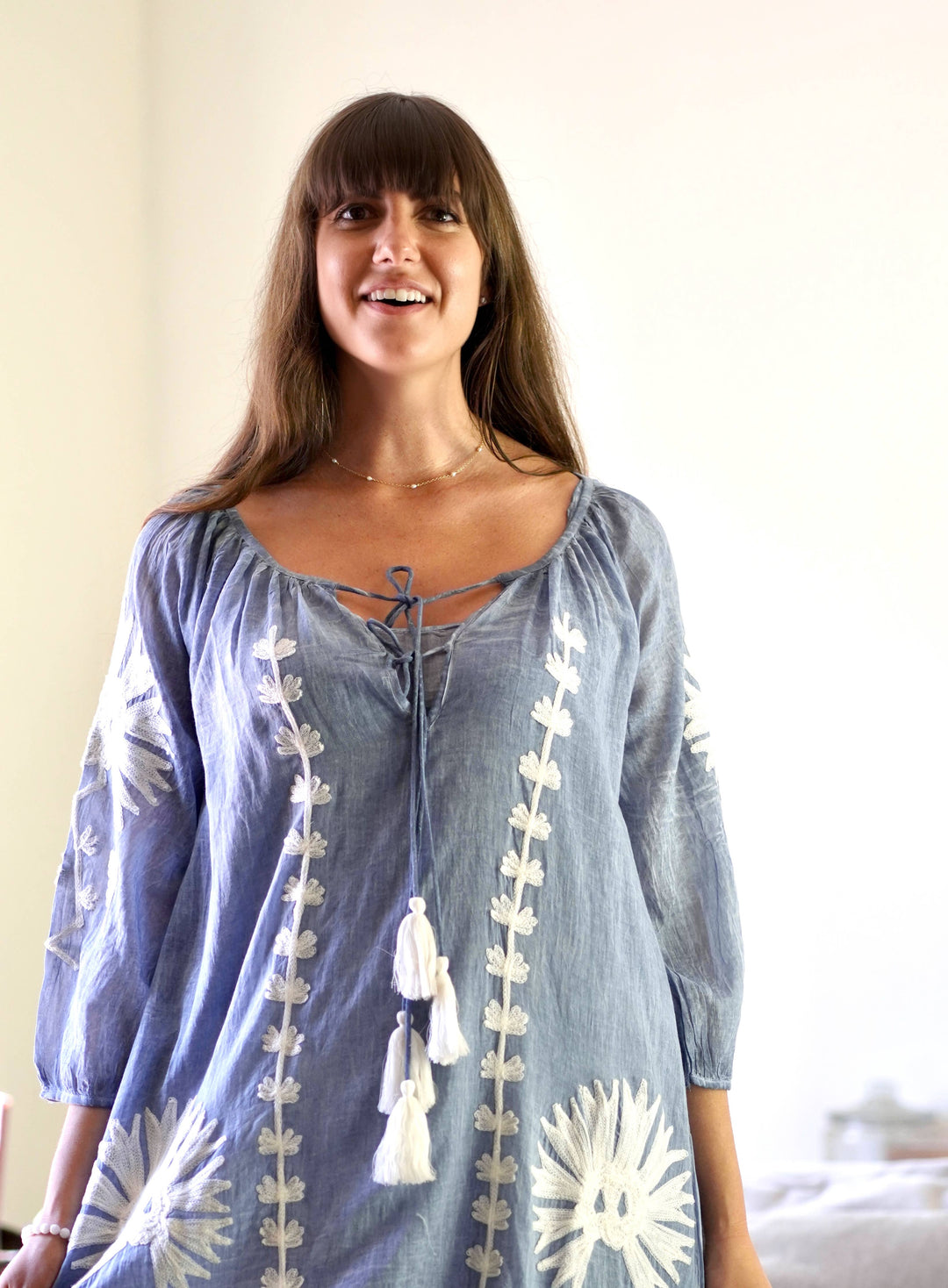 Elana Dress: Sky Blue